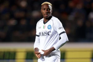 Napoli striker Victor Osimhen claims he 'definitely' wants to play in the Premier League during his career... as Chelsea target hints he will move to England 'when the time comes'