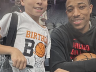 NBA Star Surprises Boy on Birthday, Makes his birthday wish come true.