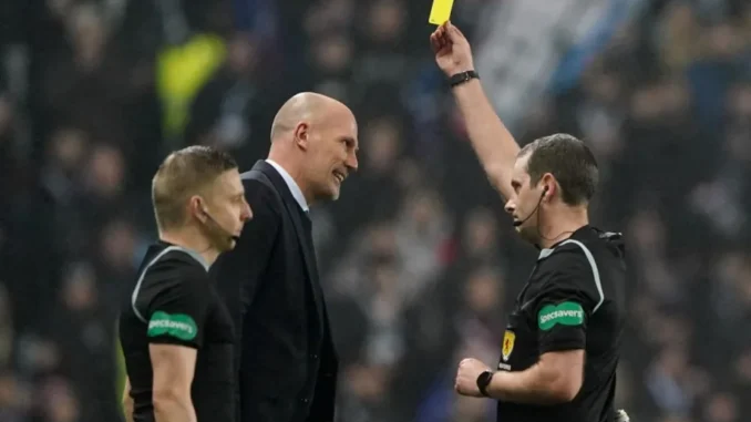 Following a fight with the referee, Philippe Clement was given a match ban.