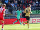 Wrexham goalkeeper Arthur Okonkwo in action at Orient