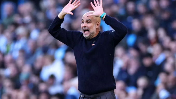 Pep Guardiola during Man City's win vs Southampton