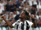 Mbangula festeggia il suo primo gol con la Juventus in una vittoria per 3-0 in Serie A contro il Como