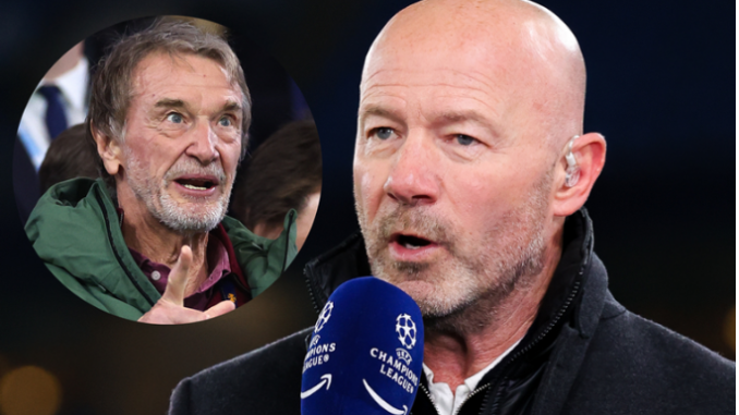 Newcastle United legend Alan Shearer and, inset, Manchester United part-owner Sir Jim Ratcliffe