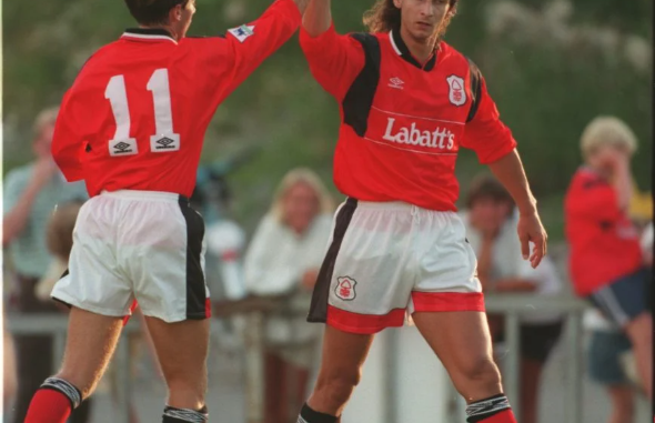 Andrea Silenzi became the Premier League’s first Italian player at Nottingham Forest