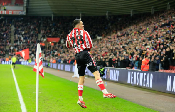 Enzo Le Fee celebrates after scoring