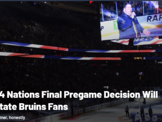 NHL’s 4 Nations Final Pregame Decision Will Devastate Bruins Fans